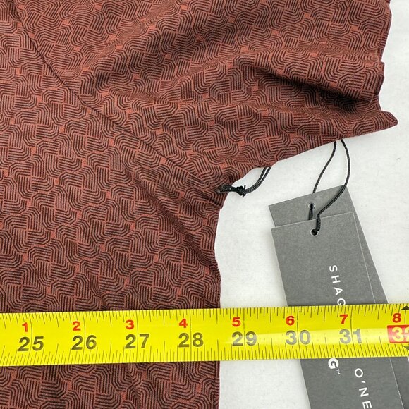 Shaquille ONeal XLG Men Short Sleeve Cherry Fudge Rayon Woven Camp Shirt 2XL NWT - Picture 8 of 9